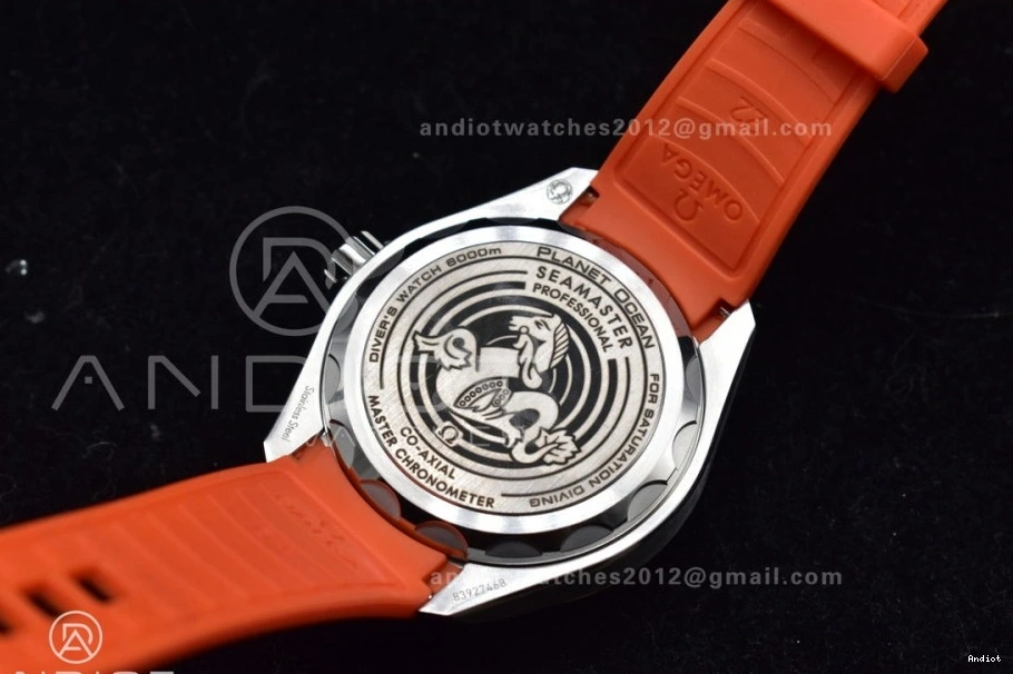 Ceramic on Best Bezel SS Deep 6000M Ultra A2824 Rubber Dial Edition Seamaster 1:1 Black Strap Gray TF Orange 1218
